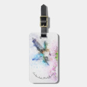 Hummingbird荷物タグ ラゲッジタグ (正面縦)