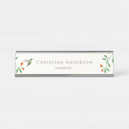 Hummingbird デスクネームプレート