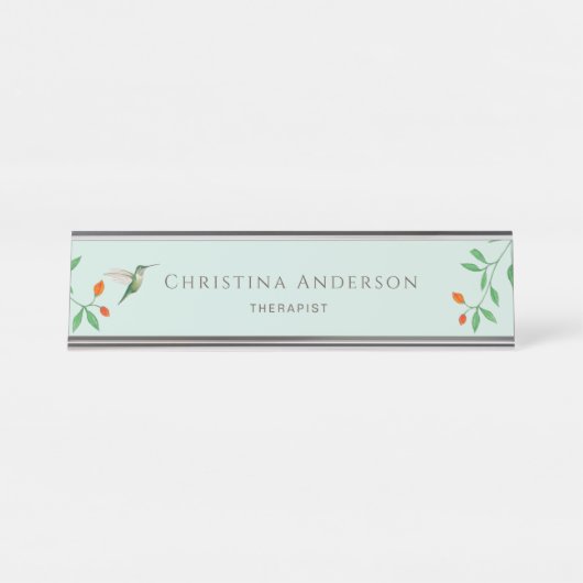 Hummingbird   デスクネームプレート (正面)