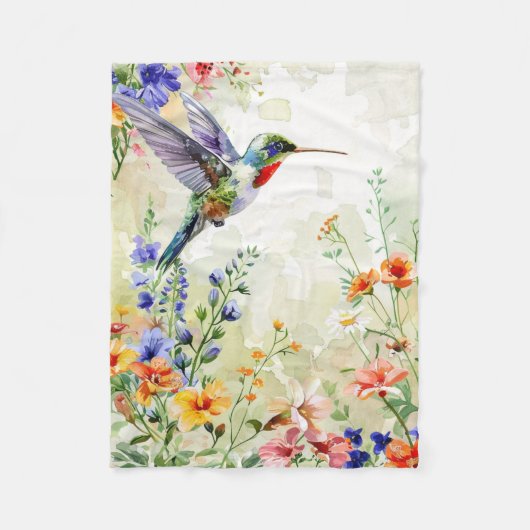Hummingbird フリースブランケット (正面)