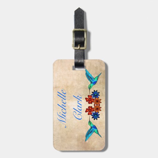 Hummingbird ラゲッジタグ (正面縦)