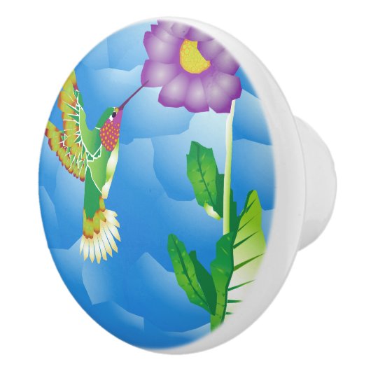 Hummingbird：様式化 セラミックノブ (右)