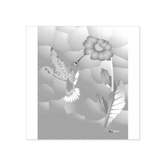 Hummingbird:様式化 ラバースタンプ (インプリント)