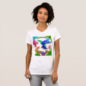 Hummingbird Amidst Nature's美しい,セレナーデウィングス Tシャツ (正面フル)