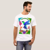 Hummingbird Amidst Nature's美しい，セレナーデウィングス Tシャツ (正面フル)