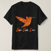 HummingBird Aml白血病認識度 Tシャツ (デザイン正面)