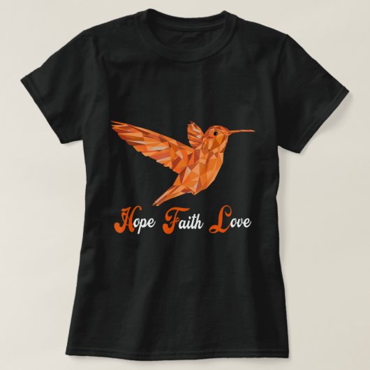 HummingBird Aml白血病認識度 Tシャツ (デザイン正面)