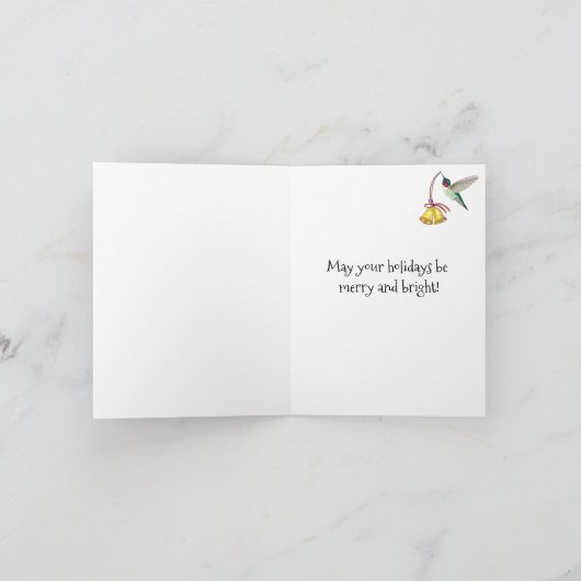 Hummingbird and Bells カード (内部)