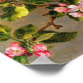 Hummingbird and blossom by Martin Johnson Heade ポスター (角)