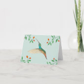 Hummingbird and Flowers カード (正面)