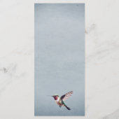 Hummingbird and Hibiscus | Blue Wedding メニュー (裏面)