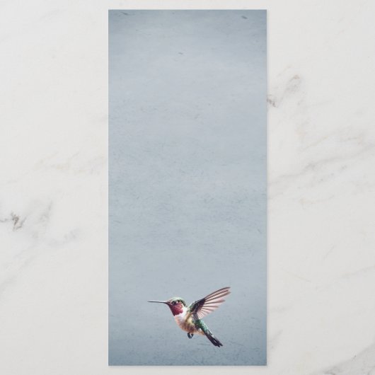 Hummingbird and Hibiscus | Blue Wedding メニュー (裏面)