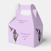 Hummingbird And Iris Flower Customized  フェイバーボックス (裏面サイド)
