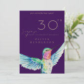 Hummingbird ANY Surprise Birthday Invitation 招待状 (スタンド正面)