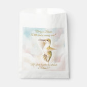 Hummingbird Baby Shower Favor Bag | Pastel Sky フェイバーバッグ (正面)