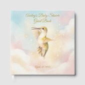 Hummingbird Baby Shower Guest Book | Nature Art  ゲストブック (正面)