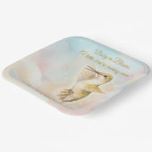 Hummingbird Baby Shower Plates | Nature Theme ペーパープレート (傾斜あり)
