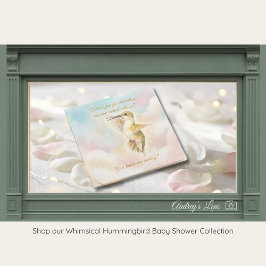 Hummingbird Baby Shower Thank You Card | Nature サンキューカード