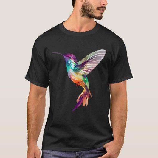 Hummingbird Bird Tree Beautiful Nature Spirit Tシャツ (正面)