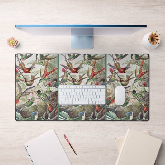 Hummingbird Bird Wildlife Classic Painting デスクマット (オフィス1)