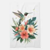 Hummingbird Bloom Kitchen Towel キッチンタオル (縦)