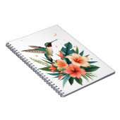 Hummingbird Bloom Tropical Botanical Notebook ノートブック (右側)