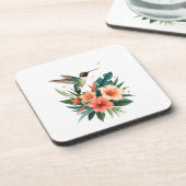 Hummingbird Bloom Tropical Coaster コースター (左側)