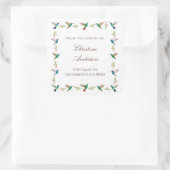 Hummingbird Bookplate スクエアシール (バッグ)