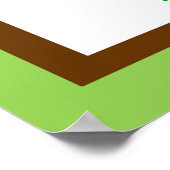 Hummingbird & Boy Name Wall ArtのH子供へ ポスター (角)