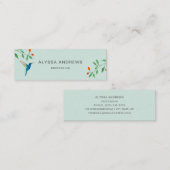 Hummingbird  Business Card スキニー名刺 (正面/裏面)