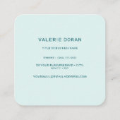 Hummingbird  Business Card スクエア名刺 (裏面)