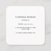 Hummingbird  Business Card スクエア名刺 (裏面)