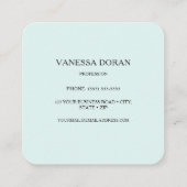 Hummingbird  Business Card スクエア名刺 (裏面)