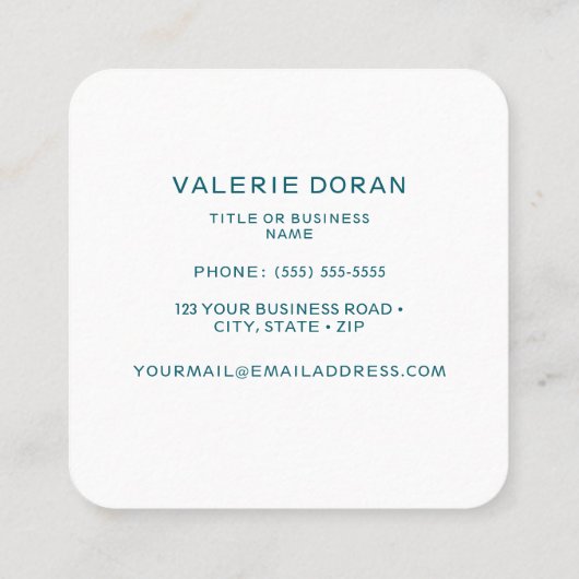 Hummingbird  Business Card スクエア名刺 (裏面)