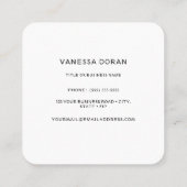 Hummingbird Business Card スクエア名刺 (裏面)