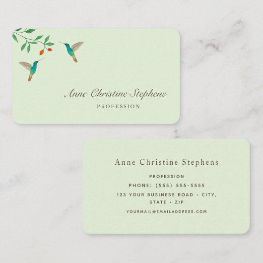 Hummingbird Business Card 名刺 (正面/裏面)