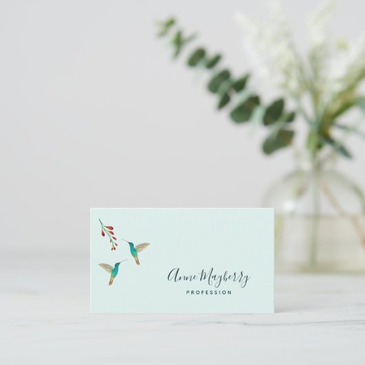 Hummingbird Business Card 名刺 (スタンド正面)