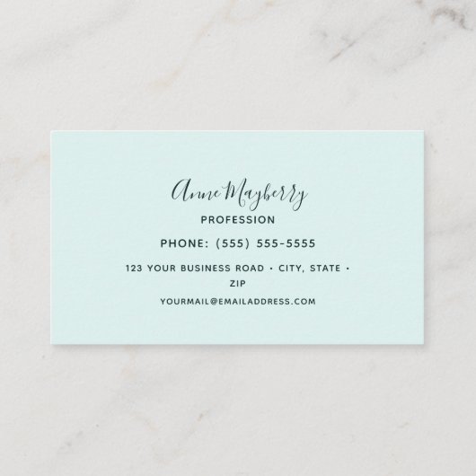 Hummingbird Business Card 名刺 (裏面)