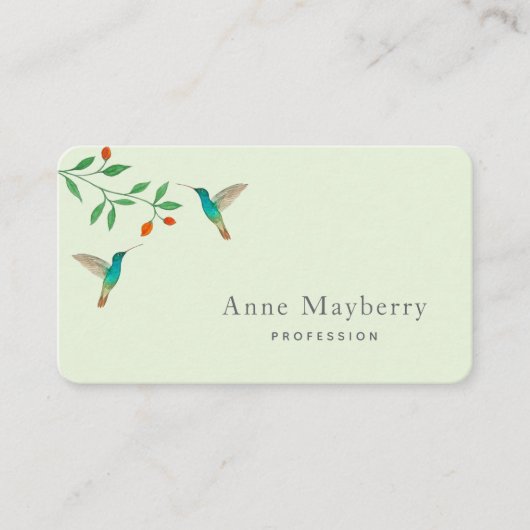 Hummingbird Business Card 名刺 (正面)