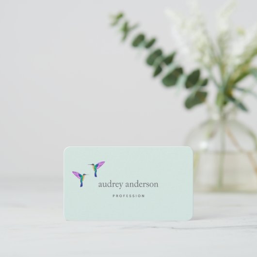 Hummingbird Business Card 名刺 (スタンド正面)