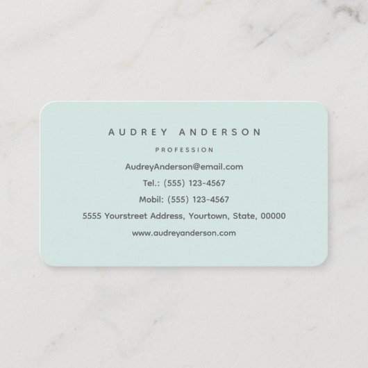 Hummingbird Business Card 名刺 (裏面)