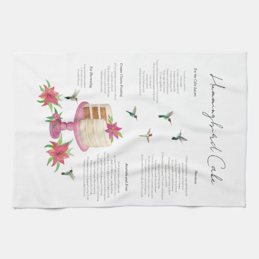 Hummingbird Cake Recipe  キッチンタオル (横)