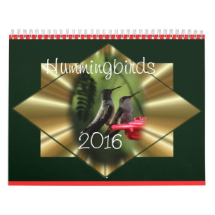 Hummingbird Calendar 2016 -必要に応じて年を変更 カレンダー