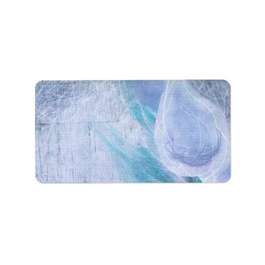 HUMMINGBIRD & CALLA LILYプリント自分のラベル ラベル (正面)