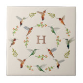 Hummingbird Ceramic Tile タイル (正面)