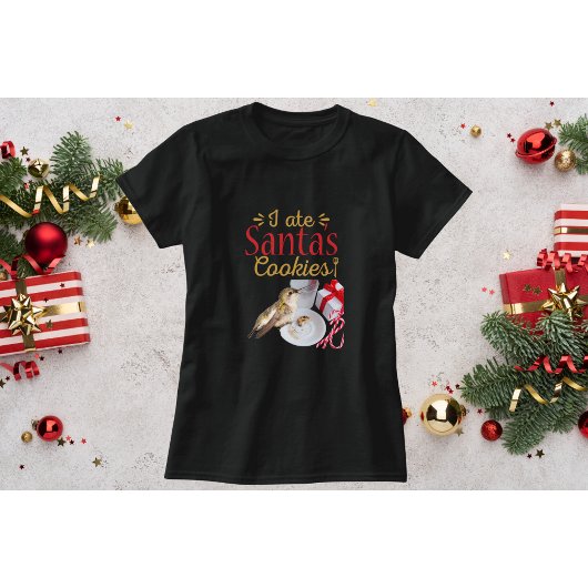 Hummingbird Christmas Shirt-I 食べ Santa's Cookie Tシャツ