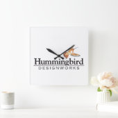 Hummingbird Designworks壁時計 スクエア壁時計 (ホーム)
