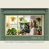 Hummingbird Fine Art Gift for Mom | Throw Pillow  クッション