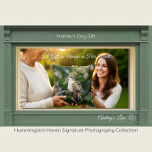 Hummingbird Fine Art Throw Pillow Gift for Mom クッション