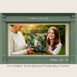 Hummingbird Fine Art Throw Pillow Gift for Mom クッション